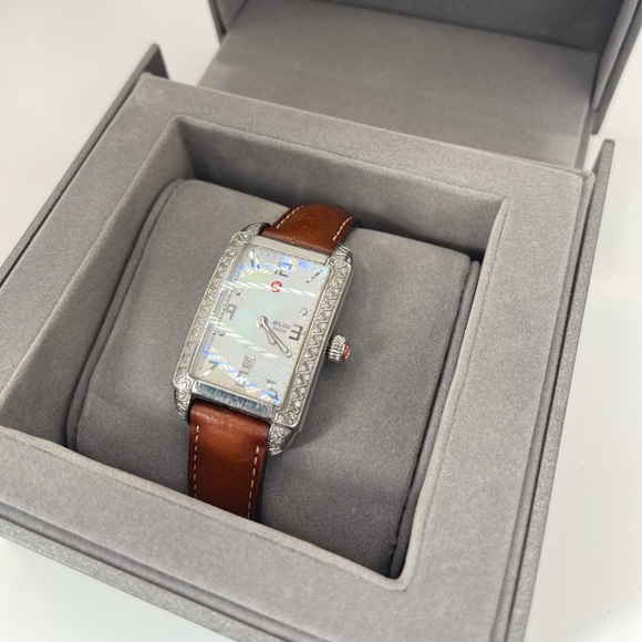 Michele Diamond Crystal head watch from Nordstrom Featured In Milou Style - Picture 1 of 6